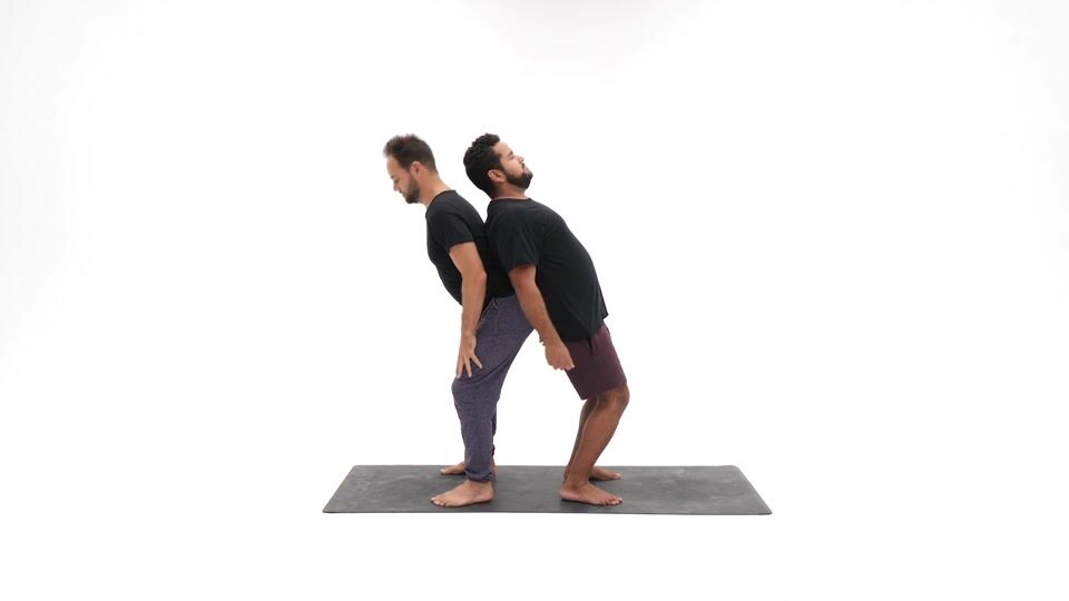 Mini Backpack beginner AcroYoga lesson