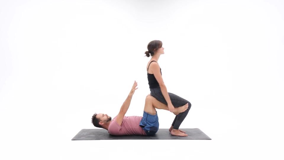 Hammock beginner AcroYoga lesson